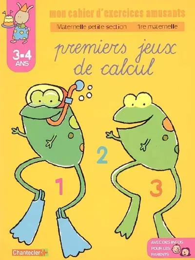 Premiers jeux de calcul, Petite section maternelle, 3-4 ans