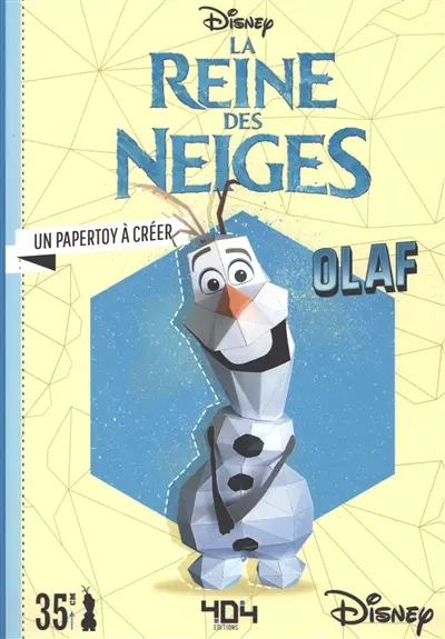 La reine des neiges : Olaf : un papertoy à créer