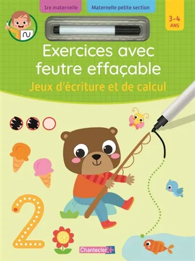 Jeux d'écriture et de calcul : 3-4 ans