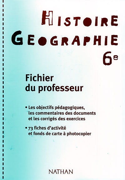 Histoire-géographie 6e : fichier du professeur