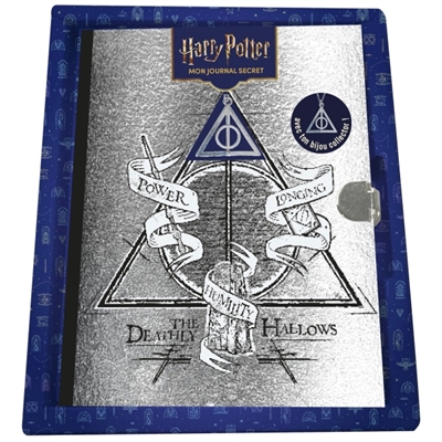 Harry Potter : Mon journal secret reliques de la mort avec pendentif