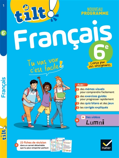 Ton cahier d'entraînement français 6e : pour progresser facilement : nouveau programme