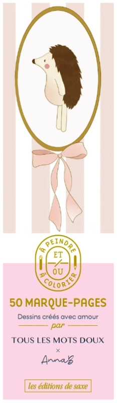 50 marque-pages à peindre et/ou à colorier