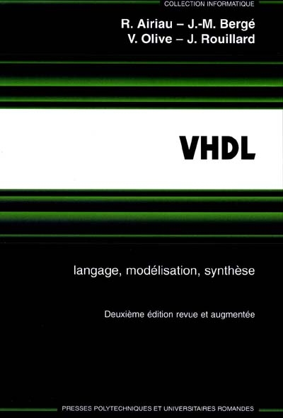 VHDL : langage, modélisation, synthèse