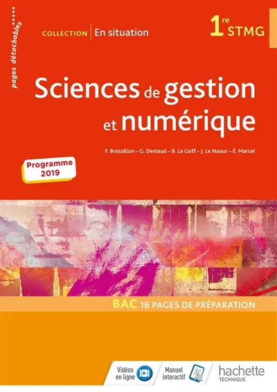 Sciences de gestion et numérique 1re STMG : programme 2019