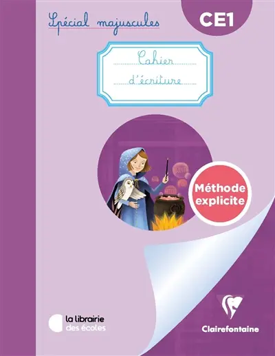 Cahier d'écriture CE1 : spécial majuscules : méthode explicite
