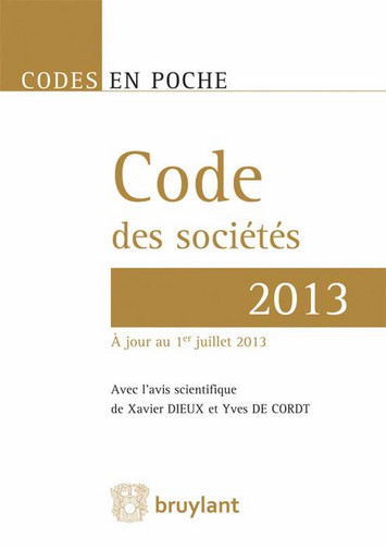 Code des sociétés 2013