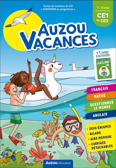 auzou vacances : 7-8 ans, ce1 au ce2