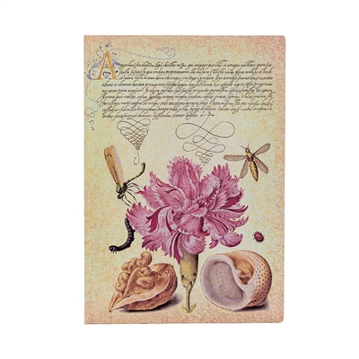 Carnet souple Paperblanks OEillet Rose Midi Ligné 176p.