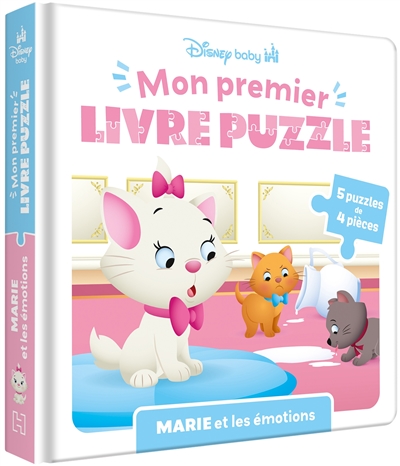 Marie et les émotions : 5 puzzles de 4 pièces