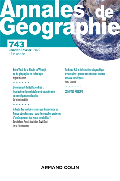 Annales de géographie, n° 743