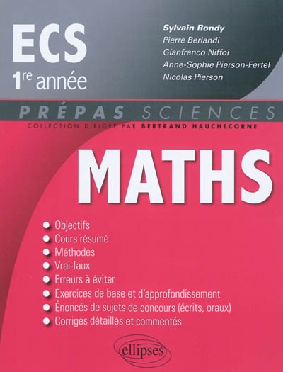 Mathématiques ECS-1re année