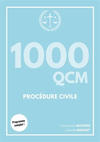 1000 QCM : procédure civile