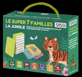 Le super 7 familles : la jungle : réunis le plus grand nombre de familles pour remporter la partie !