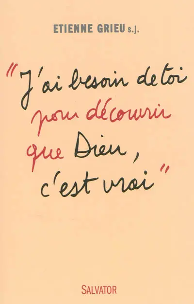 J'ai besoin de toi pour découvrir que Dieu, c'est vrai : le souffle de Diaconia