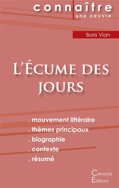 Fiche de lecture L'Ecume...