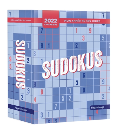 Sudokus : mon année en 365 jours : éphéméride 2022