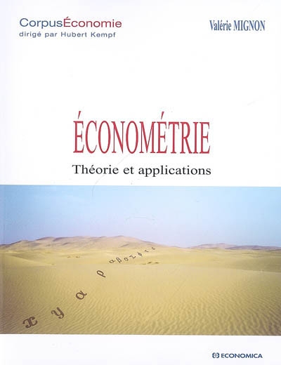 Econométrie : théorie et applications