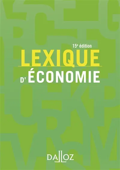 Lexique d'économie