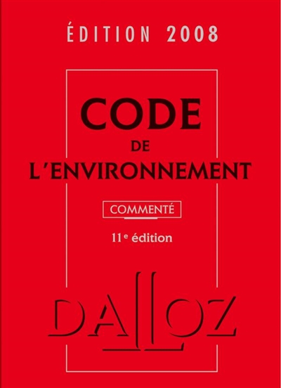 Code de l'environnement 2008