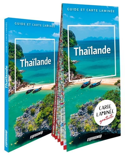 thaïlande : 3 en 1 : guide, atlas, carte laminée