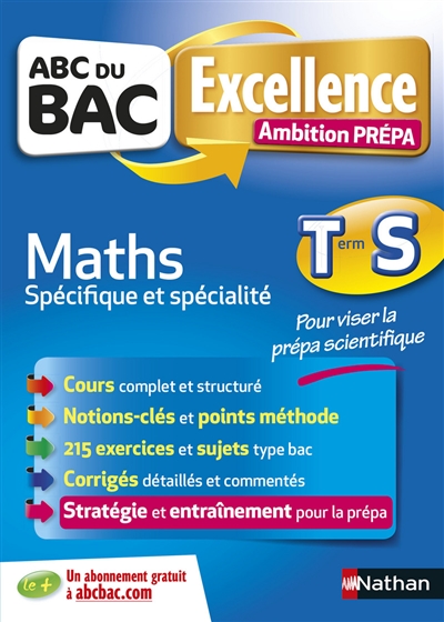 Ambition prépa mathématiques, terminale S : spécifique & spécialité