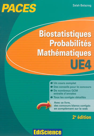 Biostatistiques, probabilités, mathématiques PACES UE4