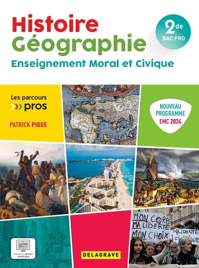 Histoire géographie, enseignement moral et civique 2de bac pro : nouveau programme EMC 2024