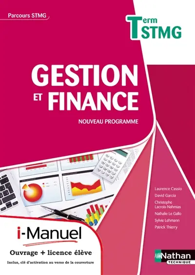 Gestion et finance, terminale STMG : nouveau programme