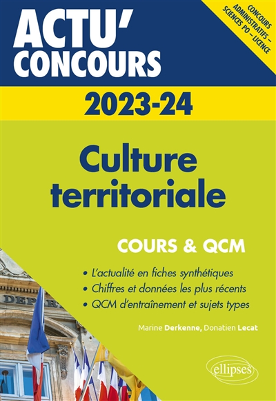 Culture territoriale 2023-2024 : concours administratifs, Sciences Po, licence : cours & QCM