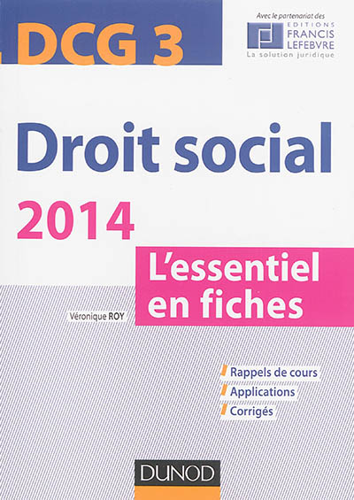 Droit social 2014, DCG 3 :...