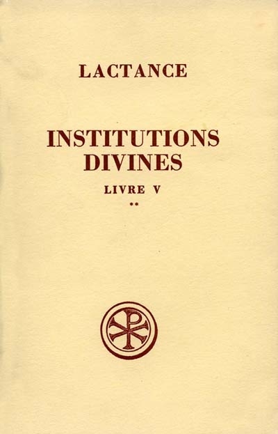 Institutions divines. Vol. 5-2