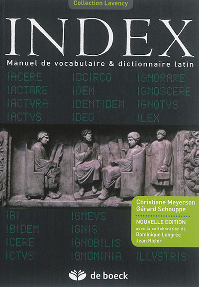 Index : manuel de vocabulaire & dictionnaire latin