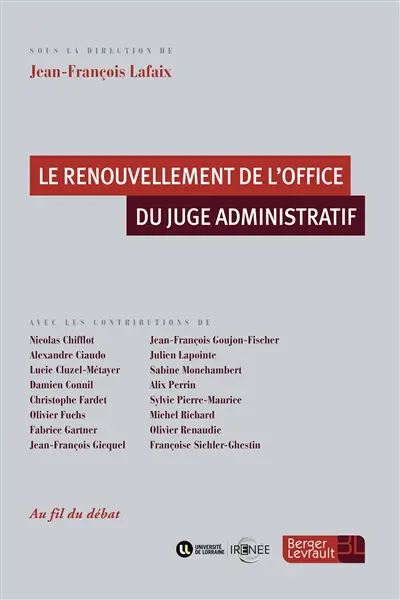 Le renouvellement de l'office du juge administratif