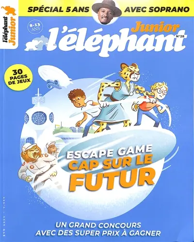 L'Eléphant junior, n° 28. Escape game : cap sur le futur