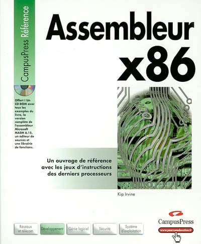Assembleur x86 : un ouvrage de référence avec les jeux d'instructions des derniers processeurs