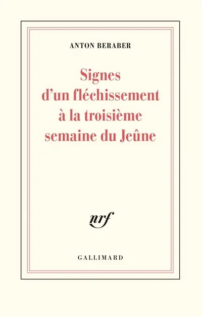 Signes d'un fléchissement à la troisième semaine du jeûne