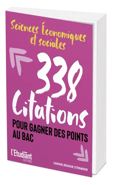 Sciences économiques et sociales (SES) : 338 citations pour gagner des points au bac