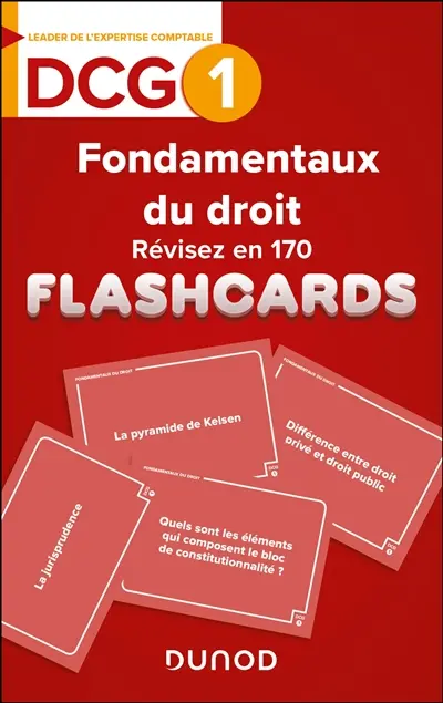 DCG 1, fondamentaux du droit : révisez en 170 flashcards