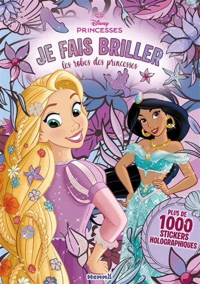 Disney Princesses : Je fais briller les robes des princesses : Plus de 1000 stickers holographiques