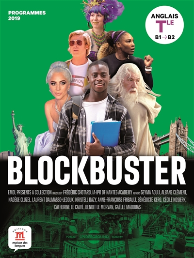 Blockbuster, anglais terminale, B1-B2 : programmes 2019