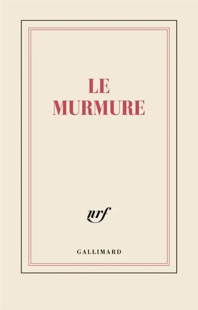 Le murmure : carnet ligné
