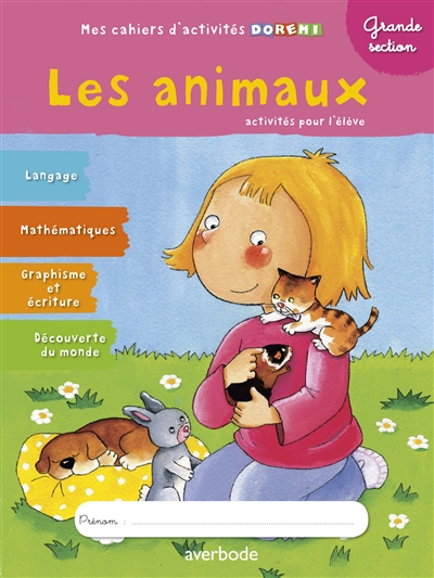 Mes cahiers d'activités Doremi, Grande Section, Les animaux
