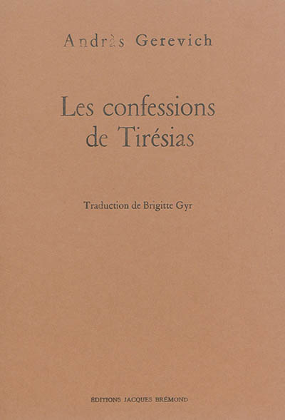 Les confessions de Tirésias