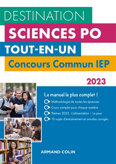 Destination Sciences Po, tout-en-un : concours commun IEP : 2023