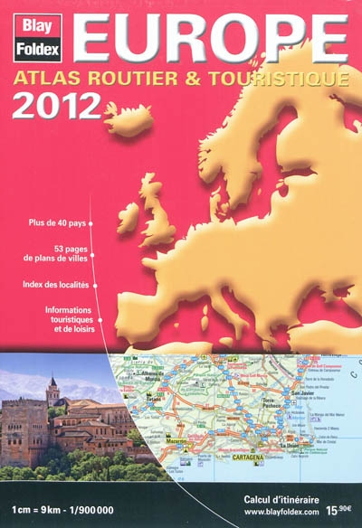 Europe, atlas routier & touristique : 2012