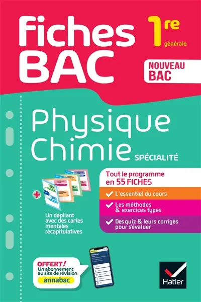 Physique chimie spécialité, 1re générale : nouveau bac