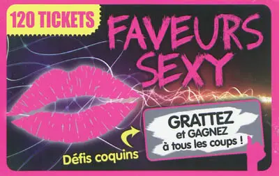 Faveurs sexy : défis coquins : grattez et gagnez à tous les coups !