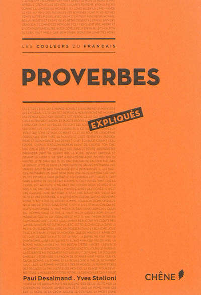 Proverbes expliqués