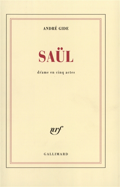 Saül : drame en cinq actes
